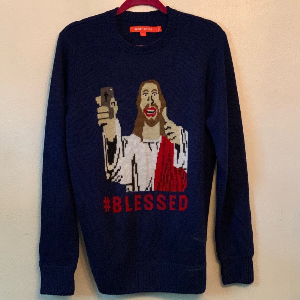 Jackthreads #Blessed Sweater